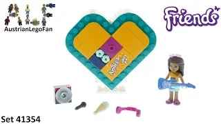 Lego Friends 41354 Andrea´s Heart Box - Lego 41354 Speed Build