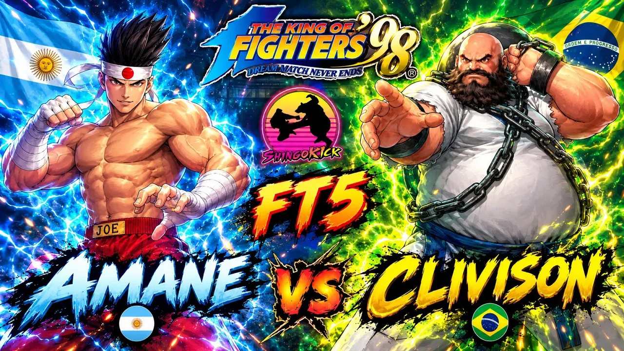 🔥Duelo Gordasico Peligroso👺🔥🇦🇷Amane🇦🇷 🆚 🇧🇷Glivison🇧🇷 FT5 con Revancha #kof98
