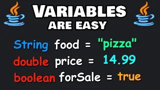 Java variables are easy