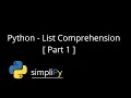 Python - List Comprehension Part 1