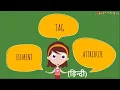 XML Elements Tags and Attributes in Hindi