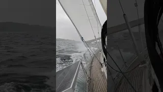Caught in a squall. #panamalife #boat #sailingadventures #squall-challenge #sailinglife