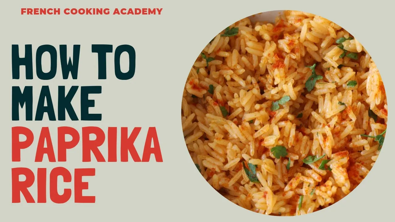 Riz pilaf flavored with paprika (paprika rice)   Foolproof recipe for making riz pilaf