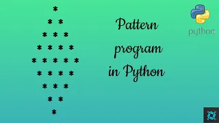 Python pattern printing program 12 in Hindi learn to easy method