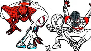 π₯ HOW TO DRAW MARVEL SUPERHERO SPIDER-MAN! π¨π¦ΈββοΈSpider-man