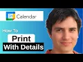 How To Print Google Calendar With Event Details I 2025 I Step by Step