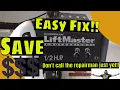 Garage Door Stuck Open Chamberlain LiftMaster Makes Buzzing Sound