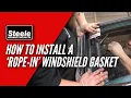 How To Install a Rope In Windshield Gasket