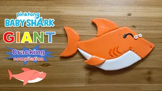 GIANT grandma shark clay cracking compilation 거대 할머니상어 옆모습 점토 부수기 위주로 편집