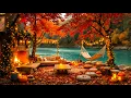 Rustige herfstochtend aan het meer 🍁 Rustgevende piano en warme knisperende open haard om te ontspa