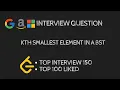 Leetcode - 230 Kth Smallest Element in BST Python Explanation