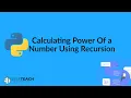 Power of a number using Recursion Program Python class 12 Chapter 5 4