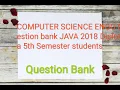 C S E JAVA 5th sem question bank