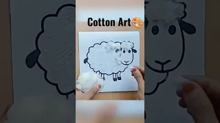 cotton art cute sheep art drawing