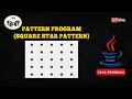 Square Star Pattern in Java