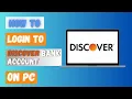 How to Login to Discover Bank Account on PC 2024
