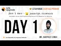 Introduction to JS Variables Operators Javascript Essentials Program Day 1 LetsUpgrade