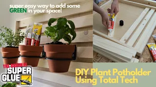 DIY Plant Potholder using The Original Super Glue