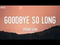 Download Lagu spring gang - Goodbye so Long (Lyrics)