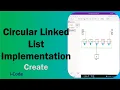 8 Circular Linked List Implementation using java Create a list i-Code