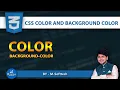 Color and Background-color - Hindi Tutorial in CSS3