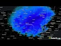 44 INCHES of snowfall in Newark Valley New York 36 hour radar hyperlapse