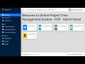 Online Project Time Management System in PHP MY SQL with source code 1SourceCode