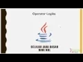 Operator Logika di Java Programming