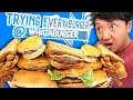 Trying ENTIRE BURGER MENU at Whataburger