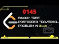 Binary Tree Post Order Traversal Leetcode 145 in Telugu
