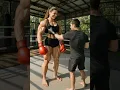 Download Lagu Muscular Strong Woman Laughs Off Weak Punches During Kickboxing Training! 💪😂