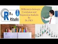 Differences between Correlation and Regression Analysis