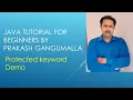 protected keyword in Java by Prakash Gangumalla protected demo in Java