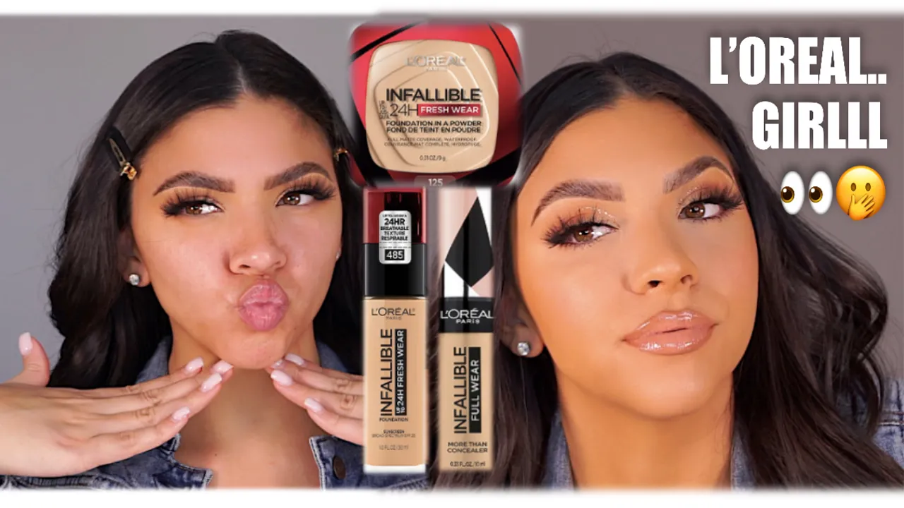 MAYBELLINE SUPERSTAY vs L'OREAL 24H FRESH WEAR FOUNDATION | PEMAKAIAN 10 JAM!. 