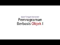 Materi PBO Java 1 Class Objek Atribut dan Method