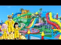 Download Lagu Yuta Mio Dan Baby Celine Buat Taman Bermain Terbesar Dan Banyak Perosotan | ROBLOX