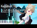 Download Lagu La nuit silencieuse et paisible 「Fontaine Jazz Piano」- Genshin Impact Piano Tutorial \u0026 Sheet Music
