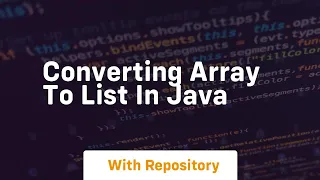 converting array to list in java