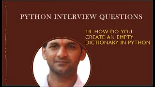 How do you create an empty dictionary in Python Python Interview Questions