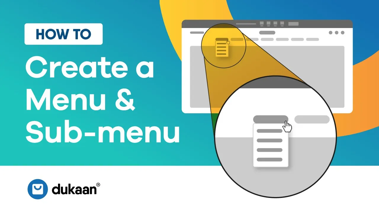 How to Create Menu and Sub-menu for Dukaan Store | Dukaan Tutorials