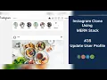 Instagram Clone Using MERN Stack Update User Profile