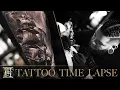 PART TWO Ship tattoo time lapse LONG VERSION Second session of nautical themed half sleeve