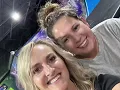 Family Fun at Frontier Trampoline Bouncing Flipping Dodgeball Company Summer Party