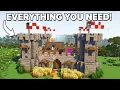 Minecraft How to build a Survival Castle Tutorial