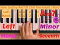 Piano Lesson 199 How to play 3rd inversion chord with the left hand play along tutorial