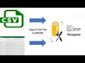 importing CSV into Microsoft SQL Server Management Studio MSSM