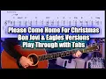 Lagu Please Come Home for Christmas (Jon Bon Jovi \u0026 The Eagles) | Guitar Playthrough with Tabs