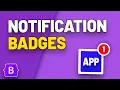 Step By Step NOTIFICATION BAGDGES in Bootstrap