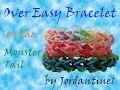 Over Easy Bracelet made on the Monster Tail - Rainbow Loom