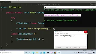 java program to write into a file Learn Coding